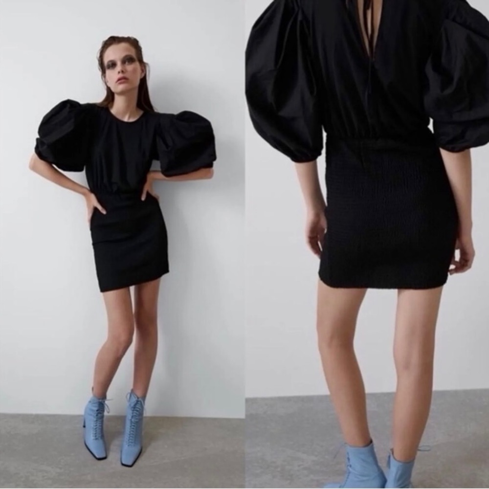 ZARA PUFFY SLEEVED DRESS